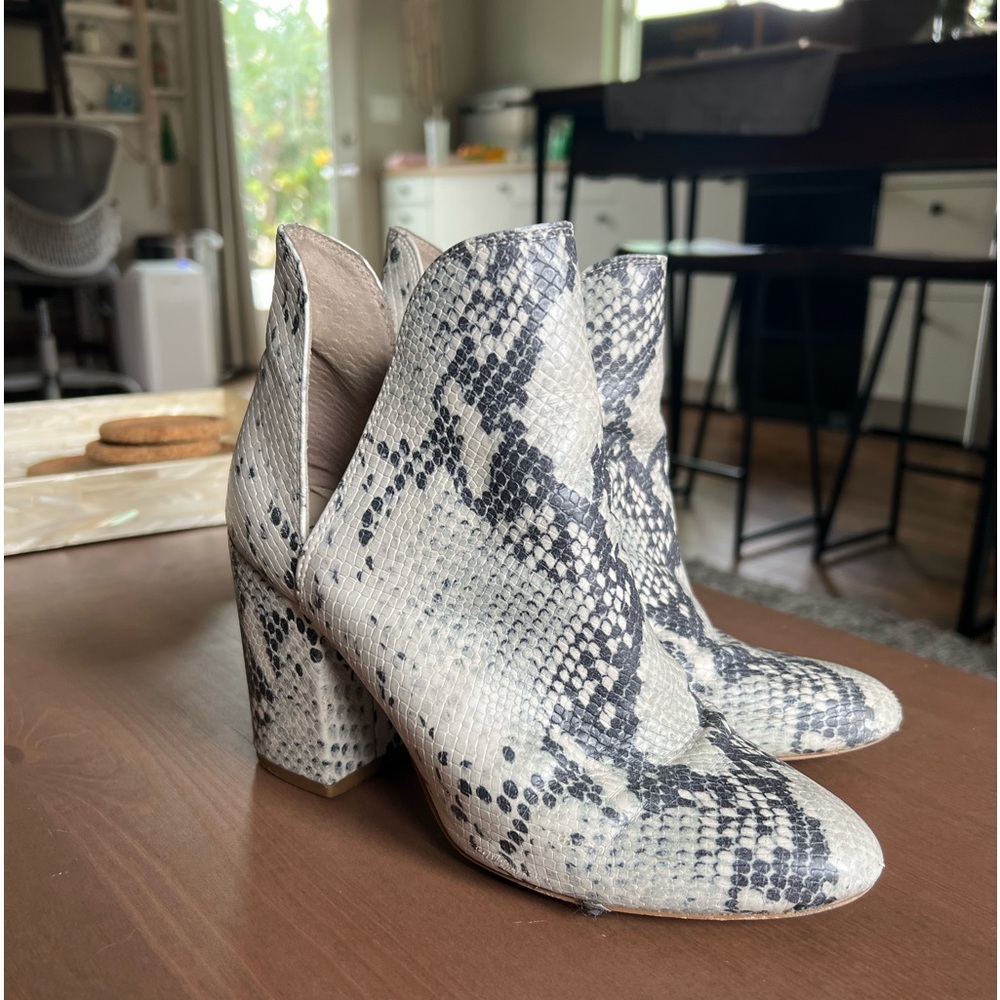 Steve Madden Snakeskin Booties